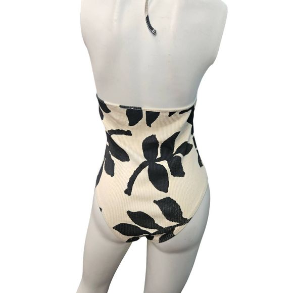 Zara White and Black Halter Bodysuit - Picture 7 of 9